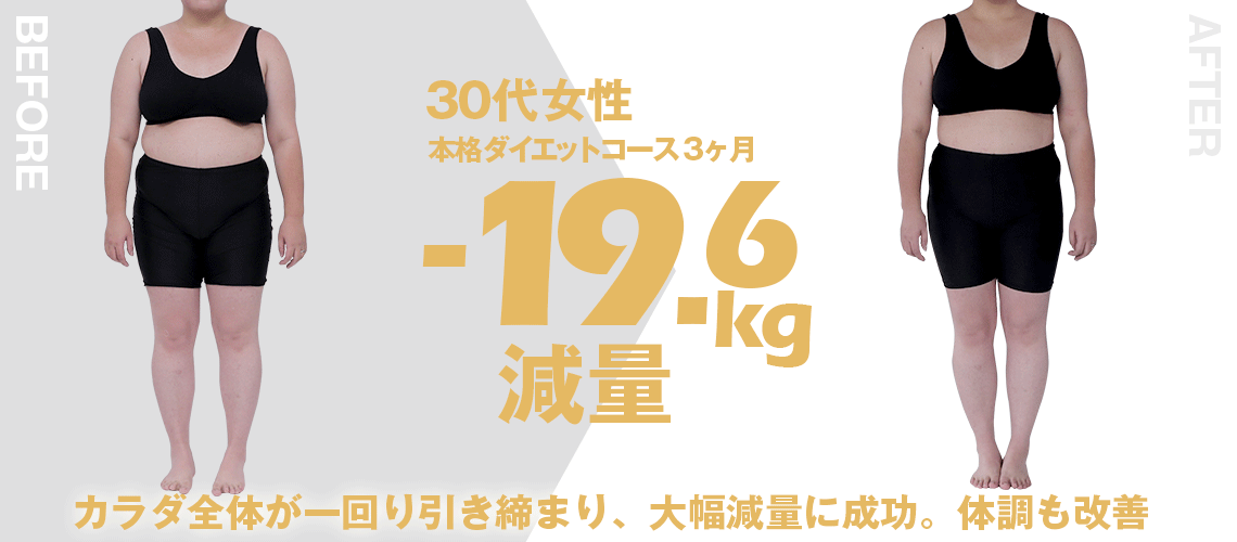 大阪帝拳ボクシングジム 30代女性 ダイエット事例19.6kg減量